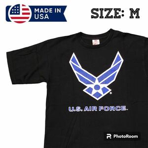 ヴィンテージ Tシャツ　アメリカ製　80S 古着　USA製　黒　ミリタリー US AIR FORCE エアフォース　米軍　アメリカ軍　エアフォースTEE 