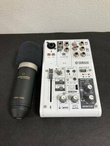 YAMAHA ヤマハ ウェブキャスティングミキサー AG03 ミキシング コンソール＋marantz　マイク　MPM-1000　セット！