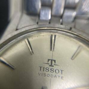 TISSOT／ティソ VISODATE SEASTAR／シースター 自動巻き デイト 正規品ベルト 腕時計 現状稼働の画像6