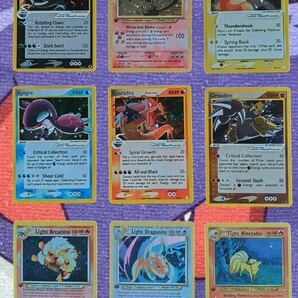 ☆ポケモンカード海外版 Shining Charizardリザードン Pikachu Gyarados 9枚セットpokmon trading card game Base PSA eカード 英語の画像1