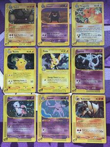 ポケモンカード海外版Charizardリザードン Golem Gengar Raichu Picyu Espeon 9枚セットpokmon tradingcardgameBase PSA eカード英語