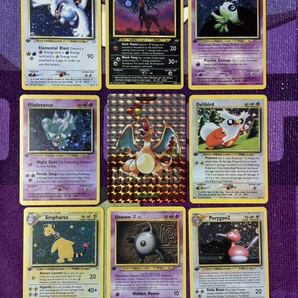 ポケモンカード海外版カードダス Ｎｏ006 キラ Charizardリザードン Lugia Celebi 9枚セットpokmon trading card gameBase PSA eカード英語の画像1