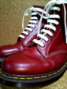 【Dr.MARTENS】ドクターマーチン 英国製 1460Z VINTAGEモデル 8ホールブーツ UK8 (27cm ) イングランド製 OXBLOOD 初期型復刻【良品】