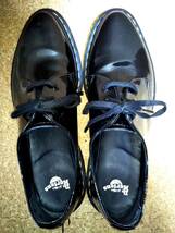 【Dr.MARTENS】ドクターマーチン DUPREE 3ホールシューズ UK8 (27cm ) POINTED TOE 3EYE SHOE BLACK パテント 希少レア【良品】_画像5