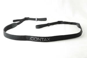 ☆Contax コンタックス Carl Zeiss カメラ ストラップ 黒色(ブラック)×銀色(グレー) 刺繍文字 ショルダー ネック Camera Strap☆