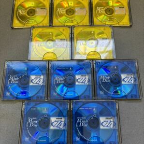 MD ミニディスク minidisc 中古 初期化済 マクセル maxell 74 ブルー イエロー 10枚セット