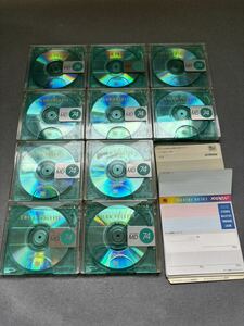 MD ミニディスク minidisc 中古 初期化済 Victor ビクター COLOR PALETTE 74 グリーン 10枚セット