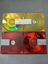 MD ミニディスク minidisc 中古 初期化済 TDK FINE イエロー レッド 74 10枚セット_画像3