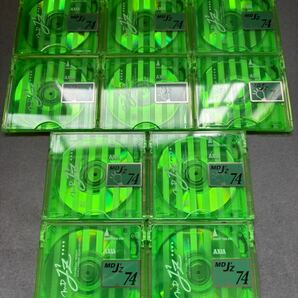 MD ミニディスク minidisc 中古 初期化済 AXIA アクシア J'z 74 グリーン 10枚セットの画像1
