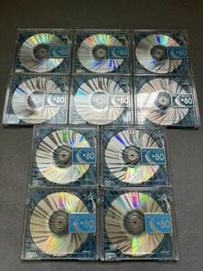 MD ミニディスク minidisc 中古 初期化済 AXIA アクシア 80 ブルー 10枚セット