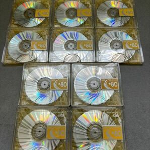 MD ミニディスク minidisc 中古 初期化済 AXIA アクシア 80 イエロー 10枚セットの画像1