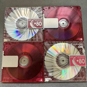 MD ミニディスク minidisc 中古 初期化済 AXIA アクシア 80 レッド 10枚セットの画像3