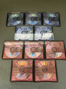 MD ミニディスク minidisc 中古 初期化済 AXIA アクシア 80 ピンク ブルー 10枚セット