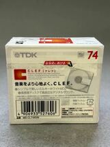 未使用品 MD ミニディスク minidisc TDK CLEF 74 5枚セット_画像3