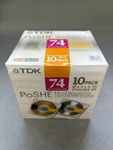 未使用品 MD ミニディスク minidisc TDK PoSHE 74 10枚セット_画像1