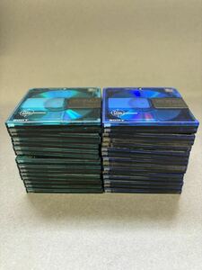 MD ミニディスク minidisc 中古 初期化済 SONY ソニー color collection 74 ブルー グリーン 30枚セット ケースなし