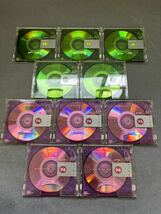 MD ミニディスク minidisc 中古 初期化済 TDK FINE ピンク グリーン 74 10枚セット_画像1