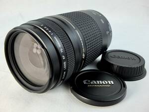 ★外観良品★キヤノン CANON EF 75-300mm F4-5.6 II！純正FRキャップ付属！ULTRASONIC！Φ58mm！#08740#0004#08990#05720