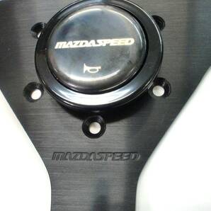 MAZDA SPEED マツダスピード 36Φ 36パイ ステアリング ハンドル ホーンボタン付 バックスキン スエード 中古品 MAZDASPEED 希少?! 箱有の画像3