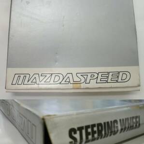 MAZDA SPEED マツダスピード 36Φ 36パイ ステアリング ハンドル ホーンボタン付 バックスキン スエード 中古品 MAZDASPEED 希少?! 箱有の画像2