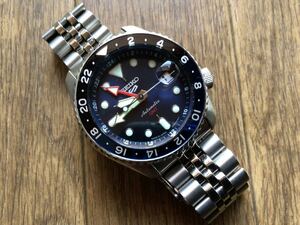 セイコー5スポーツ SKX Sports Style GMT 自動巻SBSC003 美品！(SEIKO)