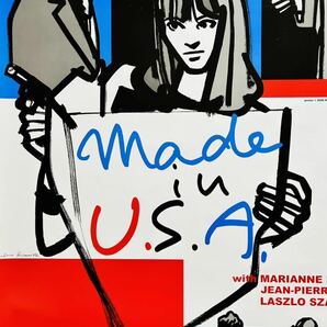 「メイド・イン・USA」② 映画ポスター USA版 ワンシート オリジナルポスター アメリカ版ポスター ゴダール 2009年再公開版の画像2