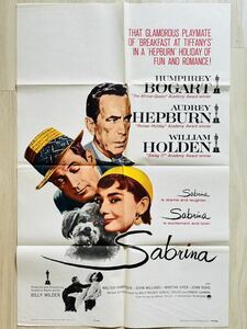 「麗しのサブリナ」① 映画ポスター　USA版　ワンシート　オリジナルポスター　アメリカ版ポスター　A・ヘプバーン　1962年再公開版