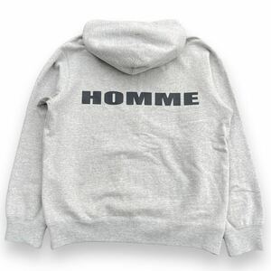 AD 2017 Japanese label comme des garons homme cdg Rei Kawakubo collection archive logo hoodie gray over size