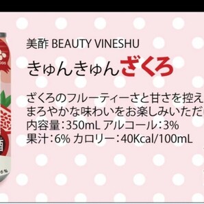 美酢 BEAUTY VINESHU きゅんきゅんざくろ 2ケース(48本) 酎ハイ チューハイ ミチョざくろの画像3