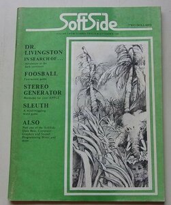 SoftSide 1980 год 9 месяц номер Vol.2No.12 специальный выпуск :DR.LIVINGSTON IN SEARCH OF.../FOOSBALL/STEREOGENERATOR/ др. 