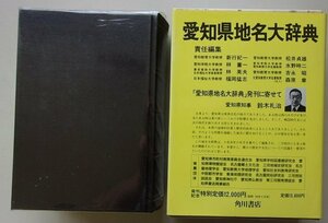 月報付き/愛知県地名大辞典　1989年