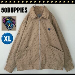 5ODUPPIES★ファイブオーダッピーズ★コットンドリズラー★ペイズリー柄★ロゴワッペン★メンズXL