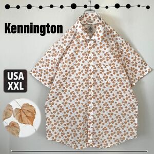 KENNINGTON/ケニントン★ S/S SHIRTS★半袖 シャツ★総柄:グレープガーランド★ビッグサイズUSAメンズXXL