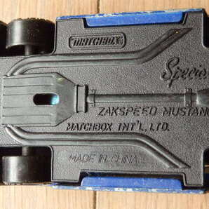 格安貴重レア・マスタング レースカー・ZKSPEED MUSTANG・1/40・1983年・MATCHBOX specials・マッチボックス・長さ約13ｃｍ・中古現状品の画像6