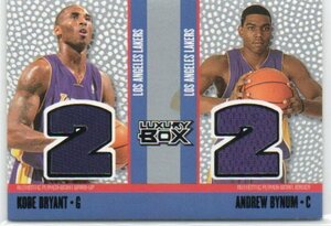 【Kobe Bryant / Andrew Bynum】 2005-2006 Topps Luxury Box Dual Jersey 超SP /25 25枚限定