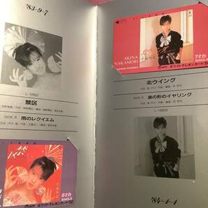 中森明菜 テレホンカード AKINA NAKAMORI Card Exhibition 1982〜1987 50度数全18枚 未使用 テレカ コレクションの画像3