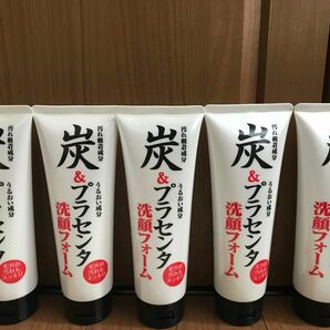 炭＆プラセンタ洗顔フォーム5本セット