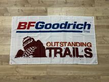 約150x90cm BF GOODRICH 特大フラッグ バナー タペストリー 旗 ガレージ装飾 アメリカン アメ車 ホットロッド グッドリッチ プラド 4駆_画像1