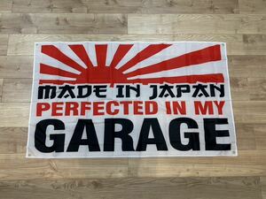 約150x90cm 特大フラッグ バナー タペストリー 旗 ガレージ装飾 アメリカン アメ車 ホットロッド JDM USDM 旧車 壁紙装飾 シビック ホンダ