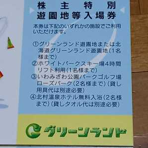 ★送料６３円～★グリーンランド株主優待入場券２枚＆ホテル飲食10%割引券２枚★2024年９月3０日まで★の画像3