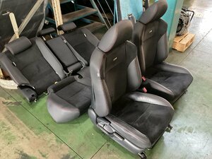  Mark X GRX130 G*s seat for 1 vehicle leather leather / cloth black SRS module lack of (E5-601 113101)