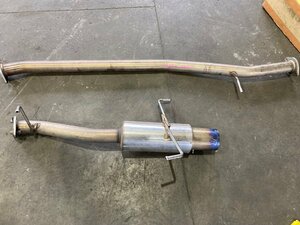  Nissan Laurel HC35 RB20DE линия Hal to muffler задний * промежуточный комплект гильза muffler глушитель имеется Takumi (G4-102 113049)