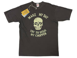 未使用品 Lサイズ FREEWHEELERS フリーホイーラーズ POWER WEAR 2225019 MAKE MY DAY Tシャツ ジェットブラック