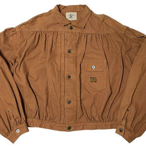 Fサイズ KAPITAL キャピタル K2103LJ041 CANVAS GYPSY BLOUSE 1ST JACKET キャンバス ジプシーブラウス ファースト ジャケットの画像1