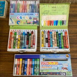 大量 まとめ 色鉛筆/クレヨン/クーピー ぺんてる/サクラ/三菱/ギタークレヨン/幼稚園 学校 学童 サークル 画材 24点 昭和レトロの画像2