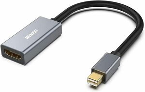 BENFEI Mini DisplayPort - HDMI アダプター [4K@30Hz、アルミニウムシェル、ナイロン編組] Thunderbolt 2 - HDMI アダプタ