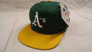 Oakland Athletics Snapback Cap 緑/黄 OSFA 半額以下 60%off オークランド・アスレチックス スナップバック 帽子 キャップ 匿名配送