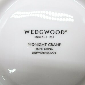 ★WEDGWOOD ウェッジウッド MIDNIGHT CRANE カップ&ソーサー 陶器 金彩★/Hの画像9