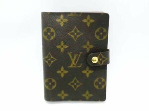 □【LOUIS VUITTON】ルイヴィトン モノグラム アジェンダPM 手帳カバー 6穴式□/F