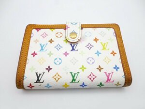 ☆Louis Vuitton ルイヴィトン マルチカラー ポルトモネ ヴィエノワ 二つ折り財布 がま口 ブロン☆/N